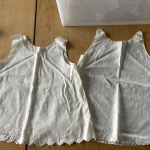 1920’s Baby Clothes (5 pieces) Vintage White Embroidered